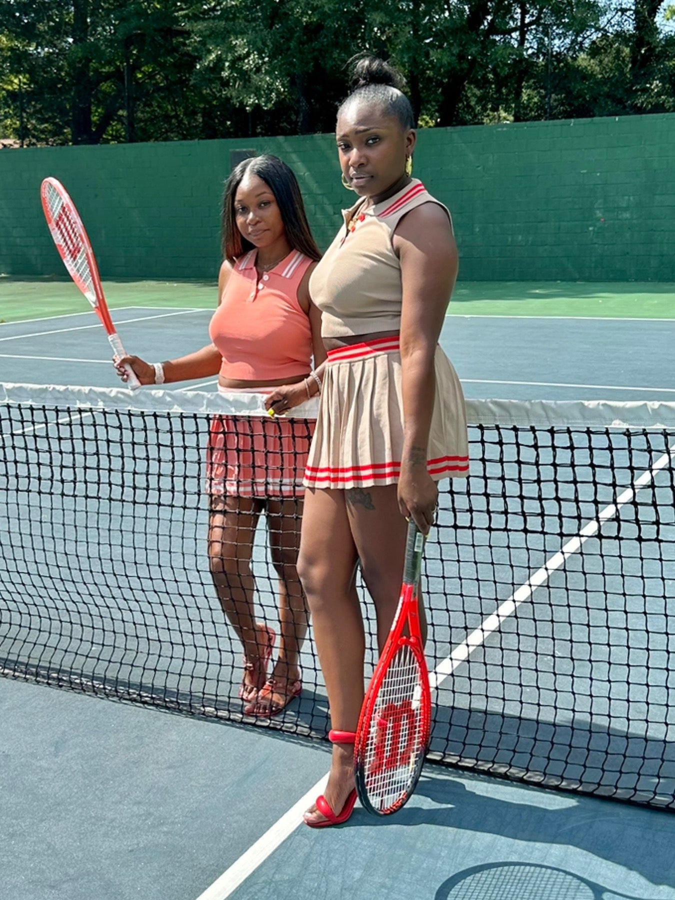 Tennis Skirt Set (Peach)