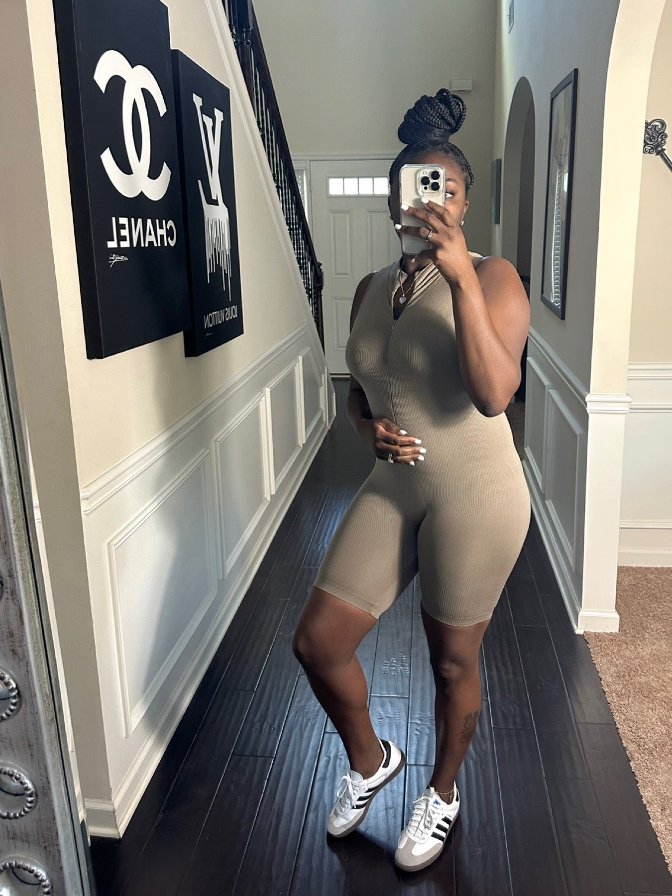 Seamless Ribbed Romper